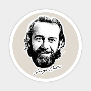 George Carlin / Retro Style Fan Design Magnet